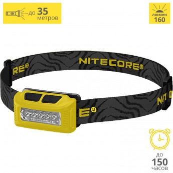 Налобный фонарь NITECORE NU10 YELLOW HIGH PERFORMANCE 15988 Налобный фонарь NITECORE NU10 YELLOW HIGH PERFORMANCE 15988